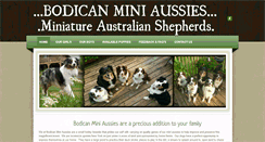 Desktop Screenshot of bodicanminiaussies.com